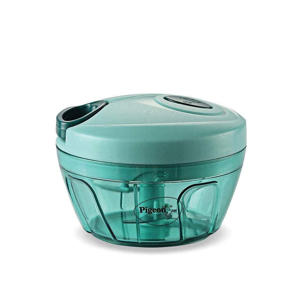 Polypropylene Mini Handy and Compact Chopper with 3 Blades for Effortlessly Chopping Vegetables and Fruits for Your Kitchen (12420, Green, 400 ml)